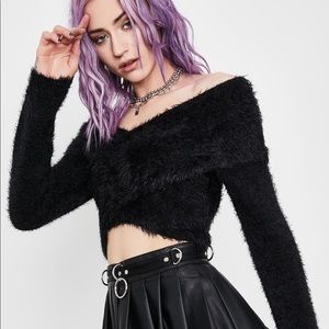 Current Mood Hometown Honey Wrap Sweater